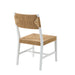 Modway Bodie Wood Dining Chair Set of 2 in White Natural - detail view