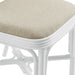 Modway Bahari Upholstered Rattan Dining Chair in White Light Beige - lifestyle view