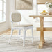 Modway Bahari Upholstered Rattan Dining Chair in White Light Beige - lifestyle view 14