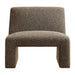 Modway Amita Lattice Boucle Upholstered Armless Accent Chair in Earth - detail view