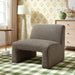 Modway Amita Lattice Boucle Upholstered Armless Accent Chair in Earth - lifestyle view 13
