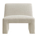 Modway Amita Lattice Boucle Upholstered Armless Accent Chair in Marble - detail view