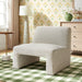 Modway Amita Lattice Boucle Upholstered Armless Accent Chair in Marble - lifestyle view 14