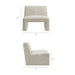 Modway Amita Lattice Boucle Upholstered Armless Accent Chair in Marble - dimensions and specifications 18