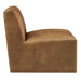 Modway Amita Vegan Leather Armless Accent Chair in Canyon - angled view