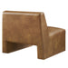 Modway Amita Vegan Leather Armless Accent Chair in Canyon - side view