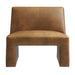 Modway Amita Vegan Leather Armless Accent Chair in Canyon - detail view