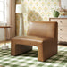 Modway Amita Vegan Leather Armless Accent Chair in Canyon - lifestyle view 19
