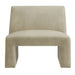 Modway Amita Vegan Leather Armless Accent Chair in Mineral - detail view