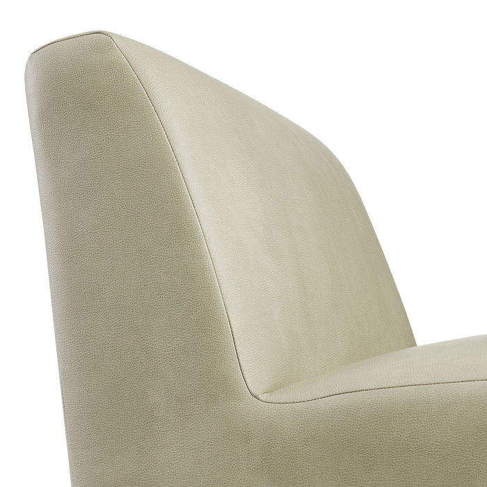 Modway Amita Vegan Leather Armless Accent Chair in Mineral - lifestyle view
