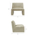 Modway Amita Vegan Leather Armless Accent Chair in Mineral - dimensions and specifications 27
