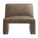 Modway Amita Vegan Leather Armless Accent Chair in Mushroom - detail view