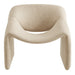 Modway Vivi Looped Textural Fabric Curved Arm Accent Chair in Linen - detail view