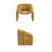 Modway Vivi Looped Textural Fabric Curved Arm Accent Chair in Mustard - dimensions and specifications 25