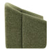 Modway Vivi Looped Textural Fabric Curved Arm Accent Chair in Olive - angled view