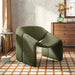 Modway Vivi Looped Textural Fabric Curved Arm Accent Chair in Olive - lifestyle view 16