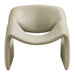 Modway Vivi Vegan Leather Curved Arm Accent Chair in Mineral - detail view