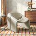 Modway Vivi Vegan Leather Curved Arm Accent Chair in Mineral - lifestyle view 17