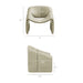 Modway Vivi Vegan Leather Curved Arm Accent Chair in Mineral - dimensions and specifications 25