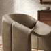 Modway Vivi Vegan Leather Curved Arm Accent Chair in Mushroom - lifestyle view 19