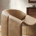 Modway Vivi Vegan Leather Curved Arm Accent Chair in Toast - lifestyle view 21