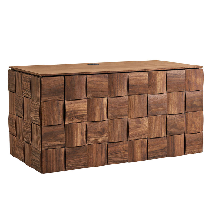 Modway Duskin Wall Mounted Accent Cabinet in Single - front view