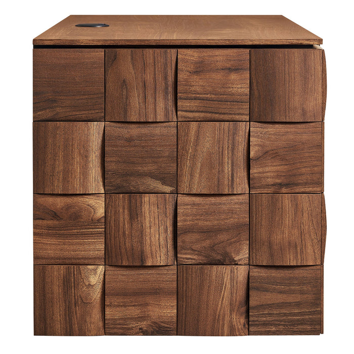 Modway Duskin Wall Mounted Accent Cabinet in Single - angled view