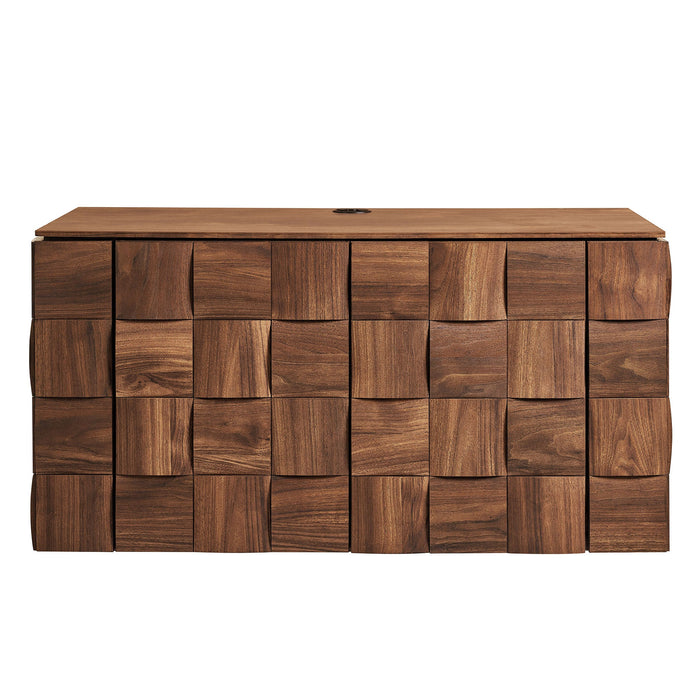 Modway Duskin Wall Mounted Accent Cabinet in Single - side view