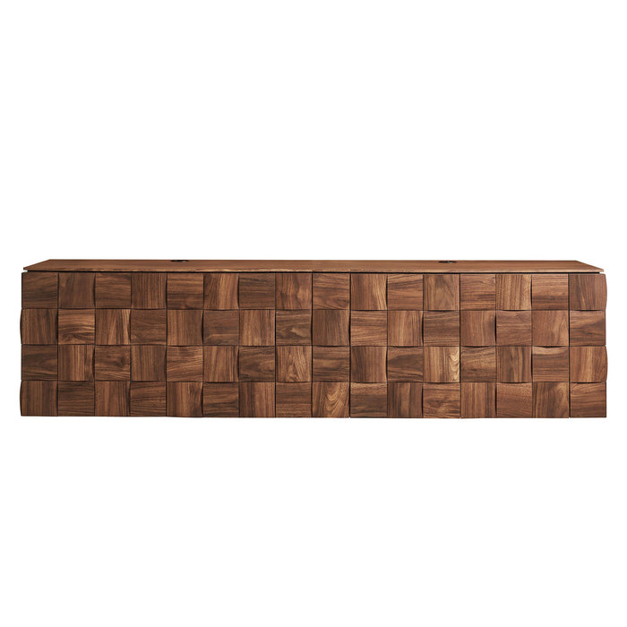 Modway Duskin Wall Mounted Accent Cabinet in Set of Two - side view
