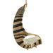 Modway Carlo Two-Tone Woven Natural Rattan Hanging Chair in Natural - angled view