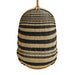 Modway Carlo Two-Tone Woven Natural Rattan Hanging Chair in Natural - side view