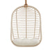 Modway Neve Open Rib Weave Natural Rattan Hanging Chair in Light Tan - detail view