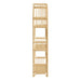 Modway Ottilie 68 Inch Arched Natural Rattan Bookshelf in Natural Rattan - angled view