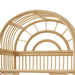Modway Ottilie 68 Inch Arched Natural Rattan Bookshelf in Natural Rattan - lifestyle view