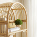Modway Ottilie 68 Inch Arched Natural Rattan Bookshelf in Natural Rattan - lifestyle view 11