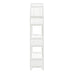 Modway Ottilie 68 Inch Arched Natural Rattan Bookshelf in White - angled view