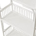 Modway Ottilie 68 Inch Arched Natural Rattan Bookshelf in White - detail view