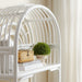 Modway Ottilie 68 Inch Arched Natural Rattan Bookshelf in White - lifestyle view 12