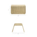 Modway Eira 2 Piece Continuous Curved Natural Rattan Lounge Chair and Ottoman Set in Natural Rattan - dimensions and specifications 7