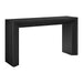 Modway Olney 63 Inch Fluted Console Table in Black - front view