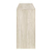 Modway Olney 63 Inch Fluted Console Table in Ivory Travertine - angled view