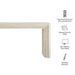 Modway Olney 63 Inch Fluted Console Table in Ivory Travertine - dimensions and specifications