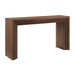 Modway Olney 63 Inch Fluted Console Table in Walnut - front view