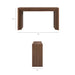 Modway Olney 63 Inch Fluted Console Table in Walnut - dimensions and specifications 20