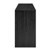 Modway Olney 4-Door Fluted Sideboard in Black - angled view