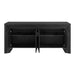 Modway Olney 4-Door Fluted Sideboard in Black - detail view