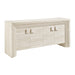 Modway Olney 4-Door Fluted Sideboard in Ivory Travertine - front view