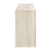 Modway Olney 4-Door Fluted Sideboard in Ivory Travertine - angled view