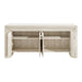 Modway Olney 4-Door Fluted Sideboard in Ivory Travertine - detail view