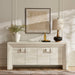 Modway Olney 4-Door Fluted Sideboard in Ivory Travertine - lifestyle view 20
